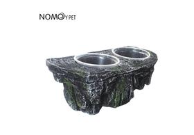 Nomoy Pet Ns-142 Comedouro Rocha Duplo 19x9x8,7cm