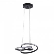Nordecor Pendente LED Kena 38w 3000k Preta