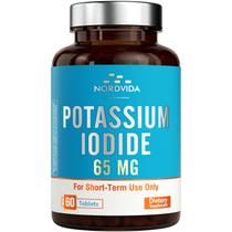 NordVida Comprimidos de Iodeto de Potássio 65 mg, kit de emergência, comprimidos de iodeto, kit de sobrevivência, comprimidos de iodeto de potássio (KI), suporte à tireoide, 60 comprimidos KI NordVida Comprimidos de Iodeto de Potássio 65 mg, kit de emergência, comprimidos de iodeto, kit de sobrevivência, comprimidos de iodeto de potássio (KI), suporte à tireoide, 60 comprimidos KI
