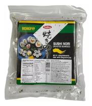 Nori alga marinha para sushi e temaki com 100 folhas sukina