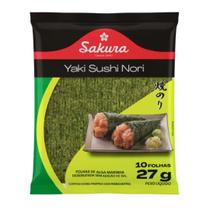 Nori green sakura 27g 10 folhas