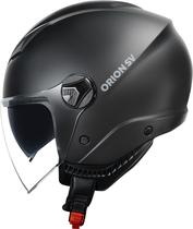 Norisk capacete aberto orion sv monocolor matte black preto fosco