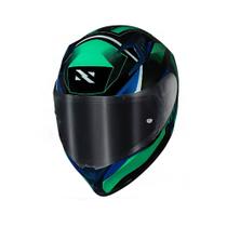 Norisk capacete flow pulse green / blue 60
