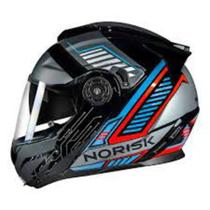 Norisk capacete route ff345 charge black/tit/blue 58/m