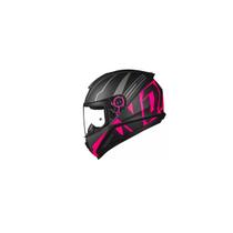 Norisk fab capacete razor full matte black/pink 58/m