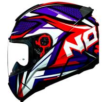 Norisk fab capacete razor sharp blue/red 56/s