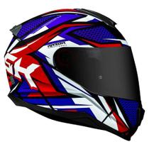 Norisk fab capacete razor sharp blue/red