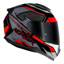Norisk fab capacete razor speedmax black gray/orange 56/s