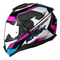 Norisk fab capacete razor speedmax black white/pink 58/m