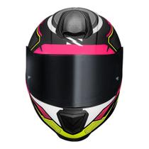 Norisk fab capacete razor speedmax matte black hv ylw/pink 58/m