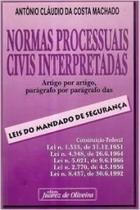 Normas processuais civis interpretadas mandado seguranca Normas processuais civis interpretadas mandado seguranca