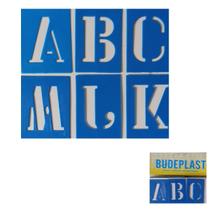 Normógrafo Letras e Números Vazados Molde Pintura 55 mm 36 Peças Normógrafo Letras e Números Vazados Molde Pintura 55 mm 36 Peças