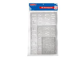 Normografo Plástico 10-20-30 Waleu