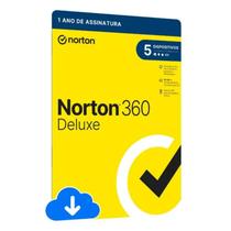 Norton Antivírus 360 Deluxe 5 dispositivos - 12 meses Norton Antivírus 360 Deluxe 5 dispositivos - 12 meses