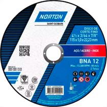 Norton Disco Nort.Inox 4.1/2X1,0X7/8 Bna12 - Kit C/25 Pc Norton Disco Nort.Inox 4.1/2X1,0X7/8 Bna12 - Kit C/25 Pc