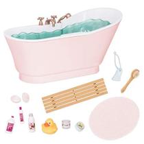 Nossa Geração por Battat- Bath & Bubbles Deluxe Set para 18" Bonecas- Brinquedo, Boneca & Acessórios para Bonecas de 18" - Idades 3 Anos & Up