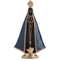 Nossa Senhora Aparecida 30cm - Gesso Resinado Manto Strass Nossa Senhora Aparecida 30cm - Gesso Resinado Manto Strass