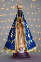 Nossa Senhora Aparecida 45cm Imagem Estatueta Em Resina