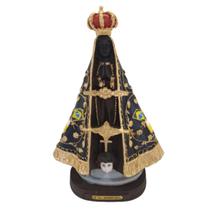 Nossa Senhora Aparecida Bandeira Resina 22cm