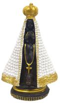 Nossa Senhora Aparecida Com Perolas Branca 20Cm