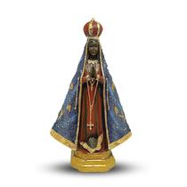 Nossa Senhora Aparecida Decorada Italiana Em Gesso 23cm - Divinário