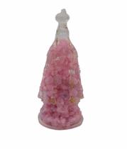 Nossa Senhora Aparecida Em Quartzo Rosa 12 Cm