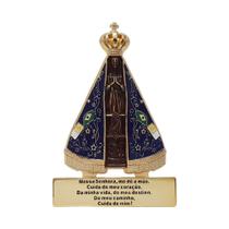 Nossa Senhora Aparecida Enfeite de Mesa com Frase Zamac Nossa Senhora Aparecida Enfeite de Mesa com Frase Zamac