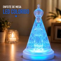 Nossa Senhora Aparecida LED Colorido Luminária Religiosa Decorativa Católica