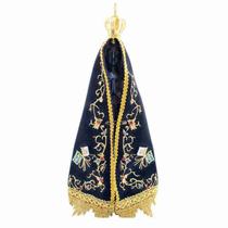 Nossa Senhora Aparecida Manta Tecido 28.5cm - Enfeite Resina