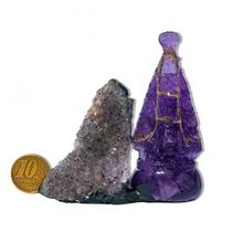 Nossa Senhora Aparecida na Drusa de Ametista 8cm Classe A Nossa Senhora Aparecida na Drusa de Ametista 8cm Classe A