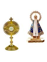 Nossa Senhora Aparecida + Ostensório Santíssimo Sacramento Resplendor Nossa Senhora Aparecida + Ostensório Santíssimo Sacramento Resplendor