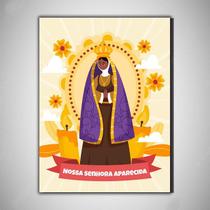 Nossa senhora aparecida Placa Decorativa Religiosa 30x20 cm