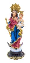 Nossa Senhora Auxiliadora Estátua 14cm - Enfeite Resina Nossa Senhora Auxiliadora Estátua 14cm - Enfeite Resina