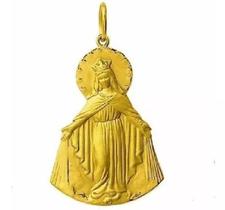 Nossa Senhora das Graças Media Medalha 1.9 Cm Ouro 18k Pingente k120