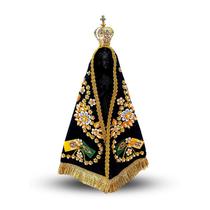 Nossa Senhora De Aparecida De Resina Com Manto E Coroa 30cm - Divinário