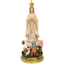 Nossa Senhora De Fátima 40cm - Enfeite Resina