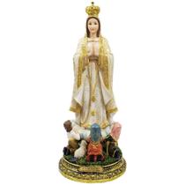 Nossa Senhora De Fátima 50cm - Enfeite Resina - Taimes