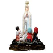 Nossa Senhora de Fátima com Pastorinhos 18 cm
