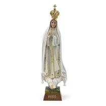 Nossa Senhora de Fatima Portugal Olho de Vidro Resina 21 cm