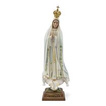 Nossa Senhora de Fatima Portugal Olho de Vidro Resina 28 cm Nossa Senhora de Fatima Portugal Olho de Vidro Resina 28 cm