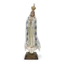 Nossa Senhora de Fatima Portugal Olho de Vidro Resina 28 cm Nossa Senhora de Fatima Portugal Olho de Vidro Resina 28 cm