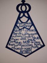 Nossa senhora em MDF trabalhada em resina