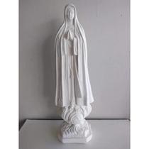 Nossa senhora Fátima 40 cm gesso Cru para pinturas, perolar Nossa senhora Fátima 40 cm gesso Cru para pinturas, perolar