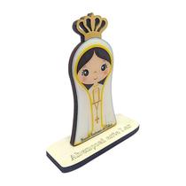 Nossa Senhora Fatima Mdf Resinada Lembrancinha 13cm - Divinário
