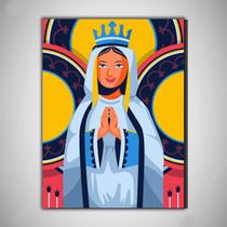 Nossa senhora frase Quadro Religioso MDF 30x20cm