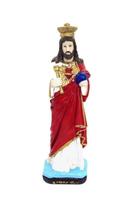 Nosso Senhor Cristo Rei Escultura Em Resina 33 Cm - Bialluz Presentes