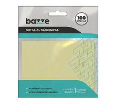 Nota Auto Adesiva 76X102Mm 100 Fls Amarelo Poly - Bazze