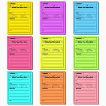 Notas adesivas Eaasty While You Were Out 10x13cm 9 cores 40sht Notas adesivas Eaasty While You Were Out 10x13cm 9 cores 40sht