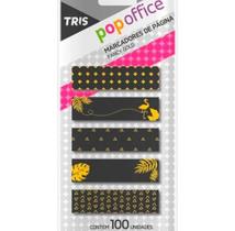 Notas adesivas Marca páginas papel Pop Office Gold Tris Pto
