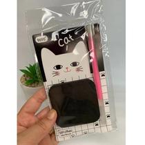 Notas Adesivas Preto com Caneta Gel Glitter - Bloco de notas - Gatinho Notas Adesivas Preto com Caneta Gel Glitter - Bloco de notas - Gatinho